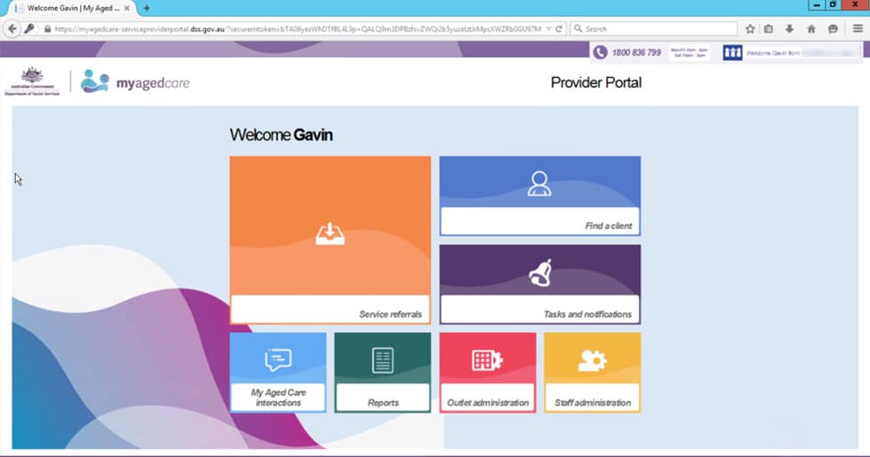 My Aged Care portal