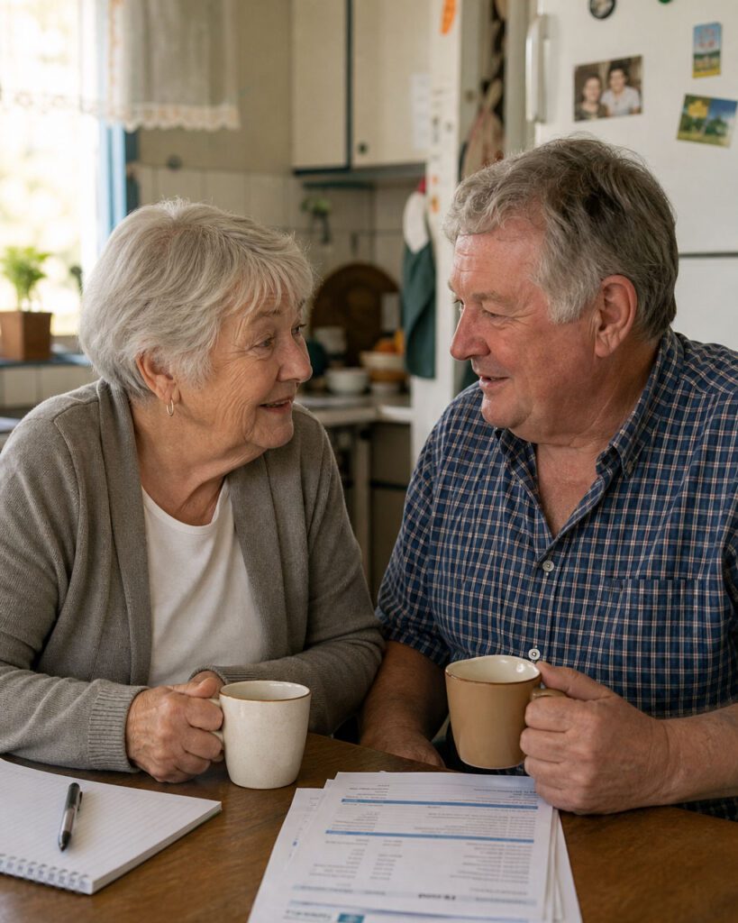 older couple smiling