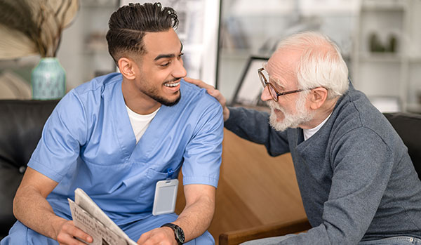 elderly-person-communicating-with-young-caretaker - South Australia 